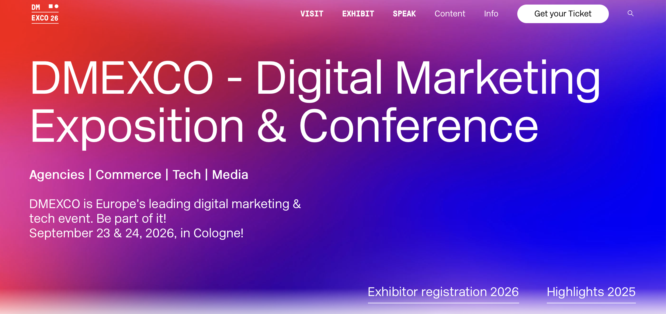 Sejem in konferenca o digitalnem marketingu Dmexco